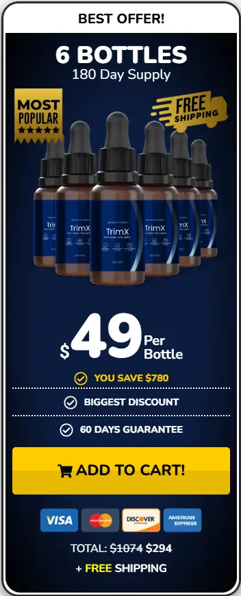 TrimX 6 bottle price 